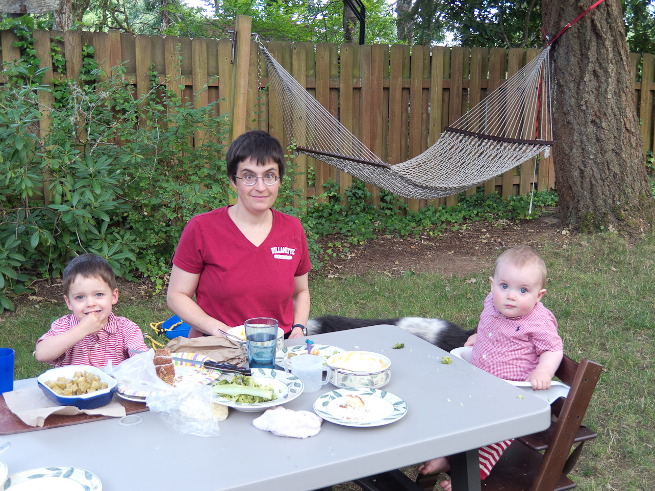 July 21, 2011 - July back-yard picnic dinners. We had many of these this summer.