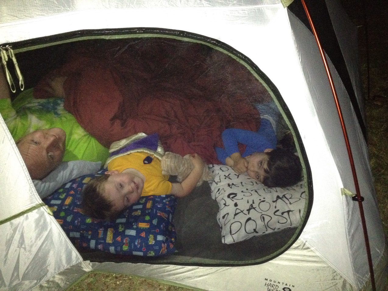  August 11, 2012 - Pre-camping backyard trials.