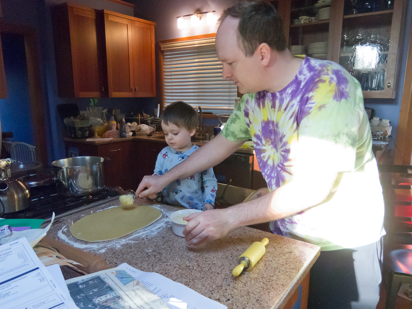 December 31, 2010 - Cinnamon Rolls for breakfast