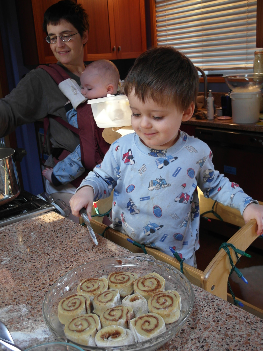 December 31, 2010 - Cinnamon Rolls for breakfast