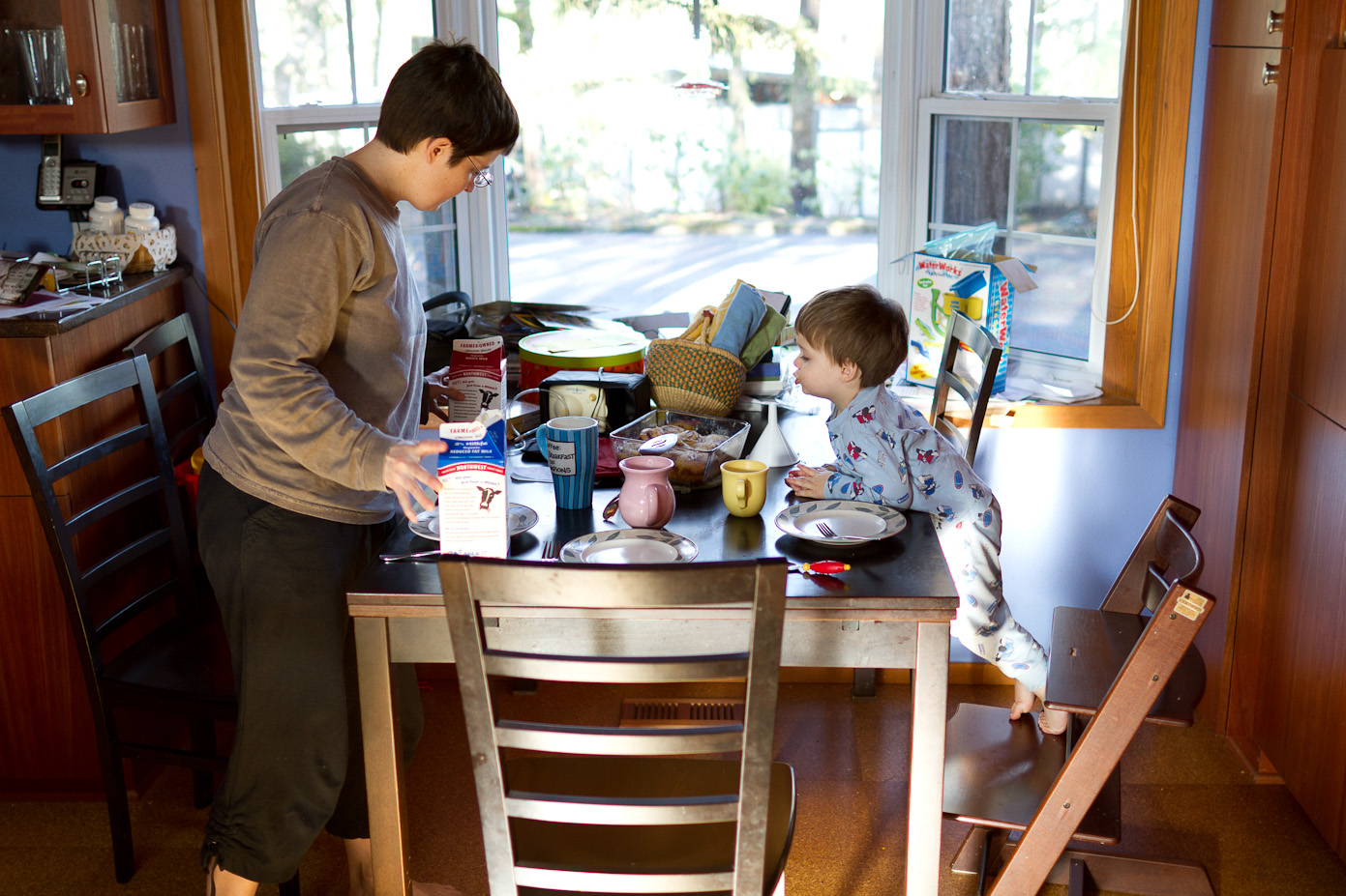 December 31, 2010 - Cinnamon Rolls for breakfast - eager