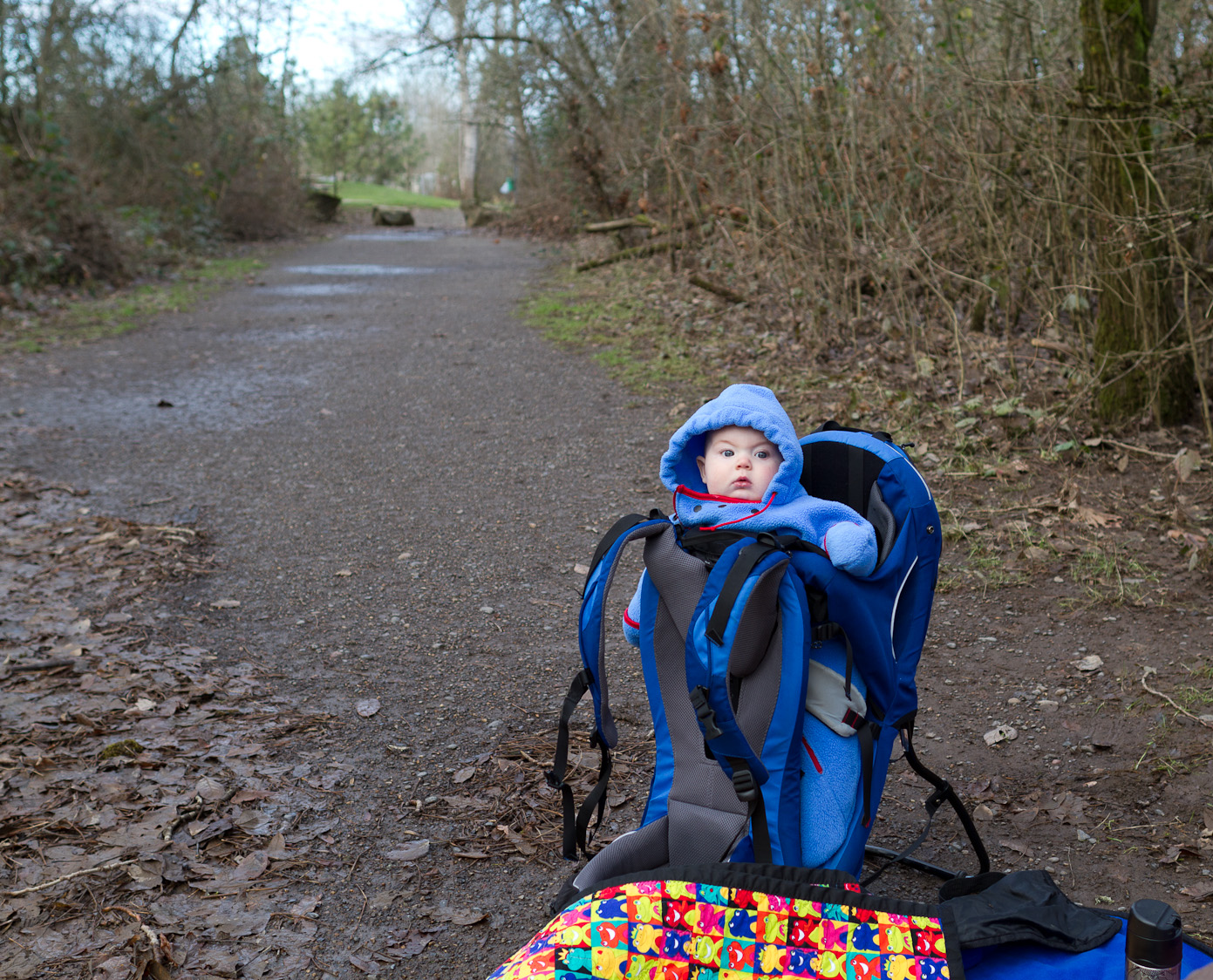 January 01, 2011 - An outing to play with various toy boats in a large puddle.