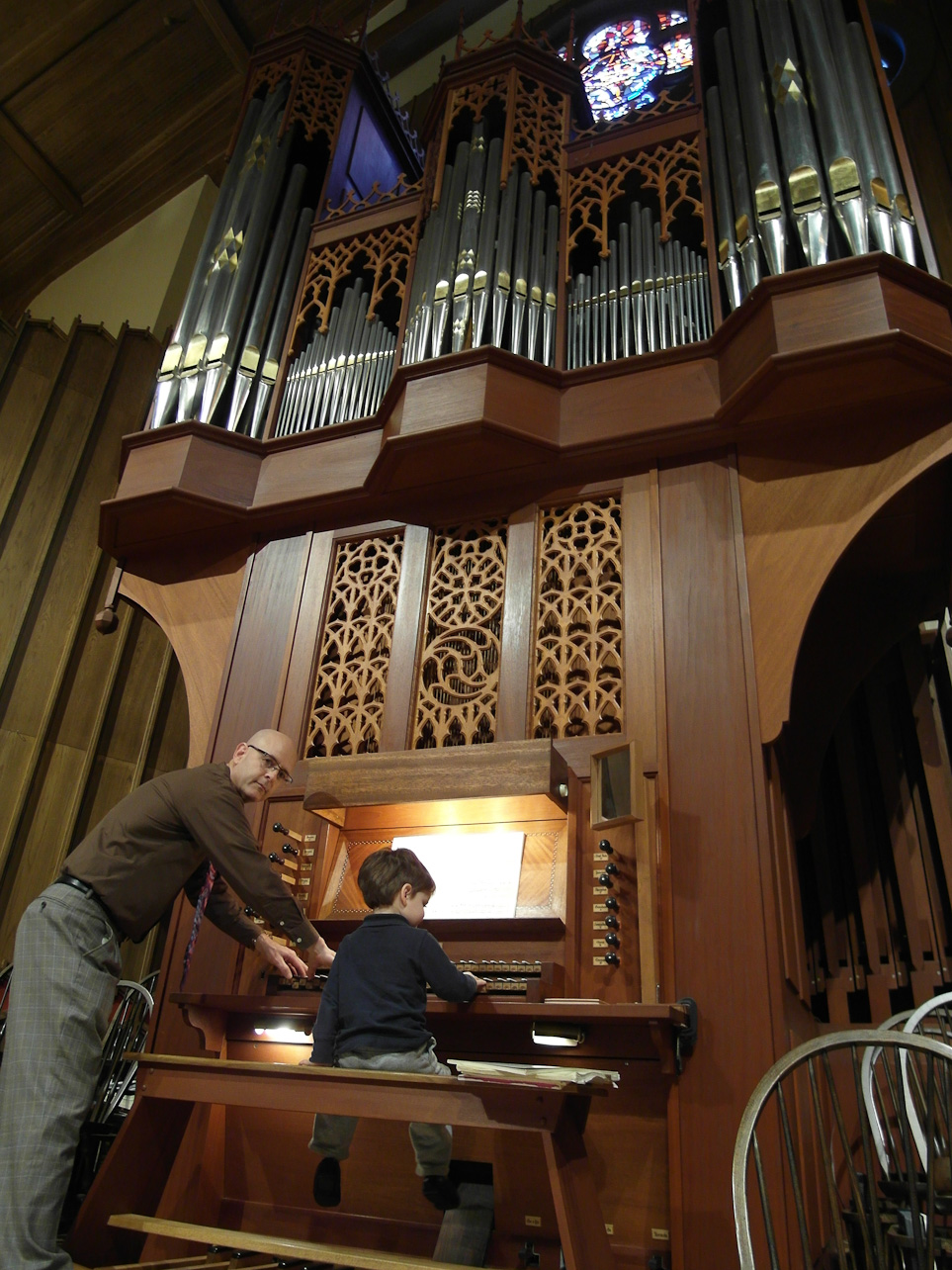 October 19, 2011 - Following one of the monthly organ recitals