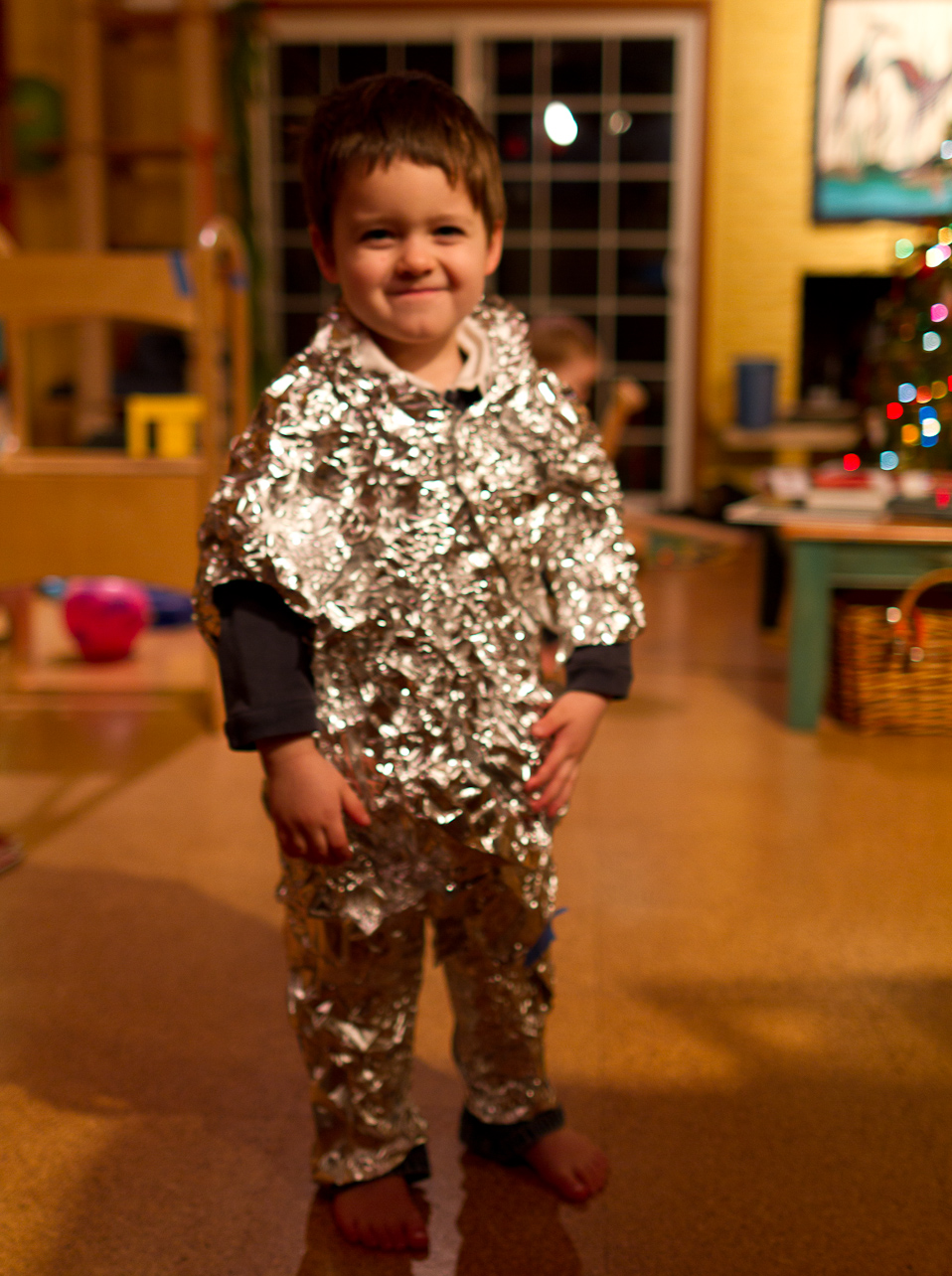 December 16, 2011 - Peter's volcanologist suit, for a night out on thre town. Inspried by April 2011's National Geographic Mag.