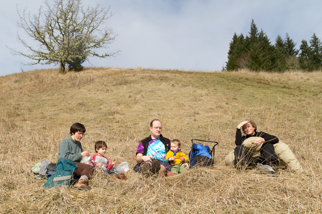 February 11, 2012 - We climbed up Dimple Hill, just outside Corvallis. Just 1485'