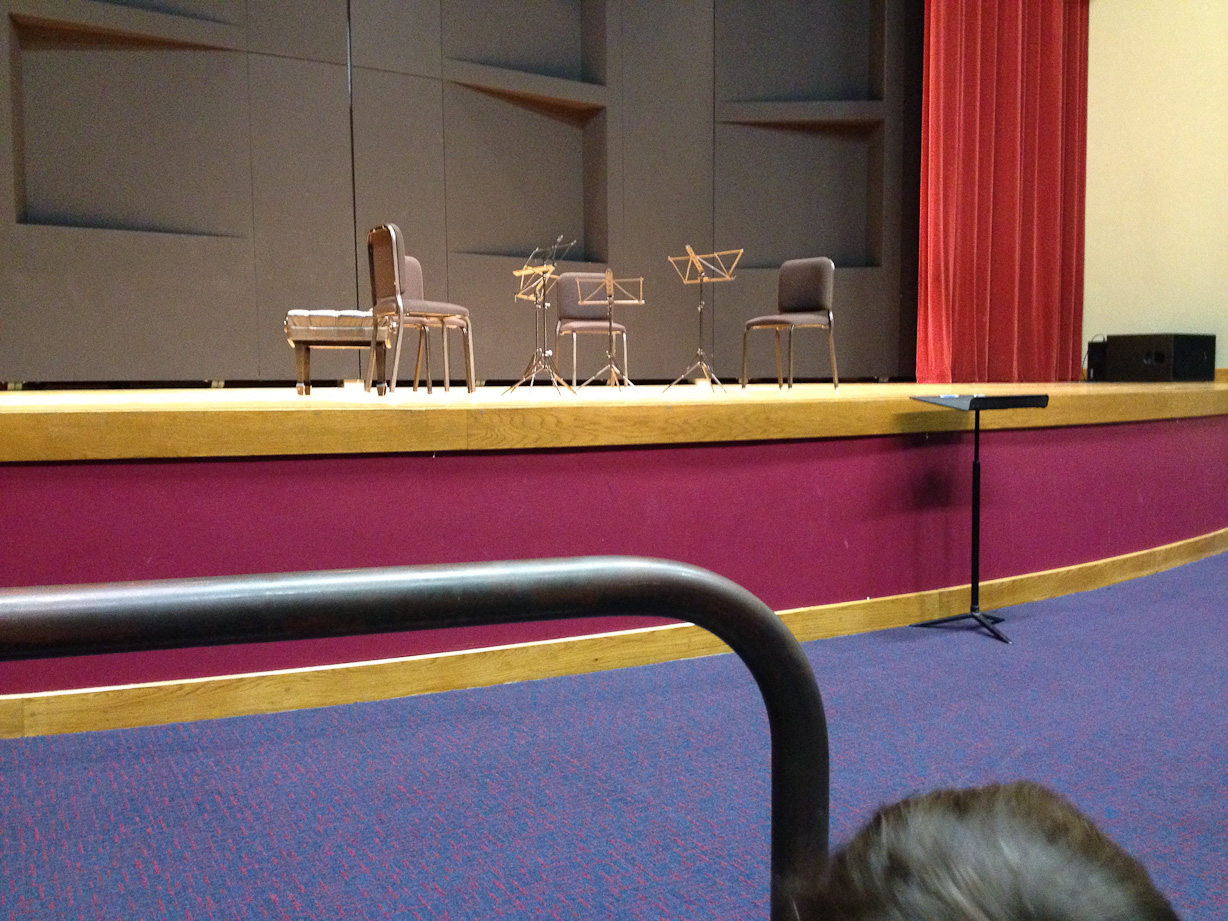  - April 12, 2012 - Peter sat through QUITE the chamber-music concert...