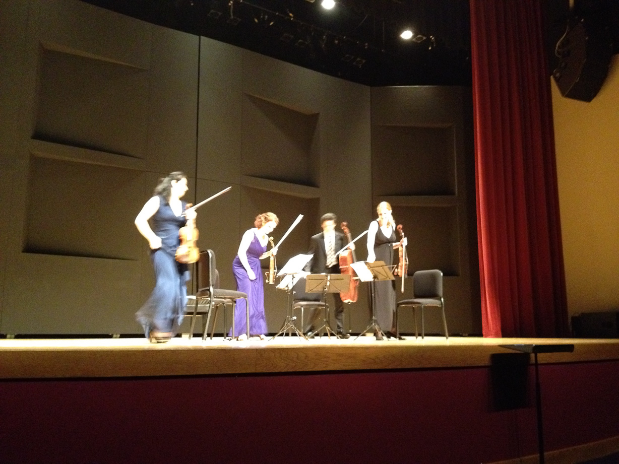  - April 12, 2012 - Peter sat through QUITE the chamber-music concert...