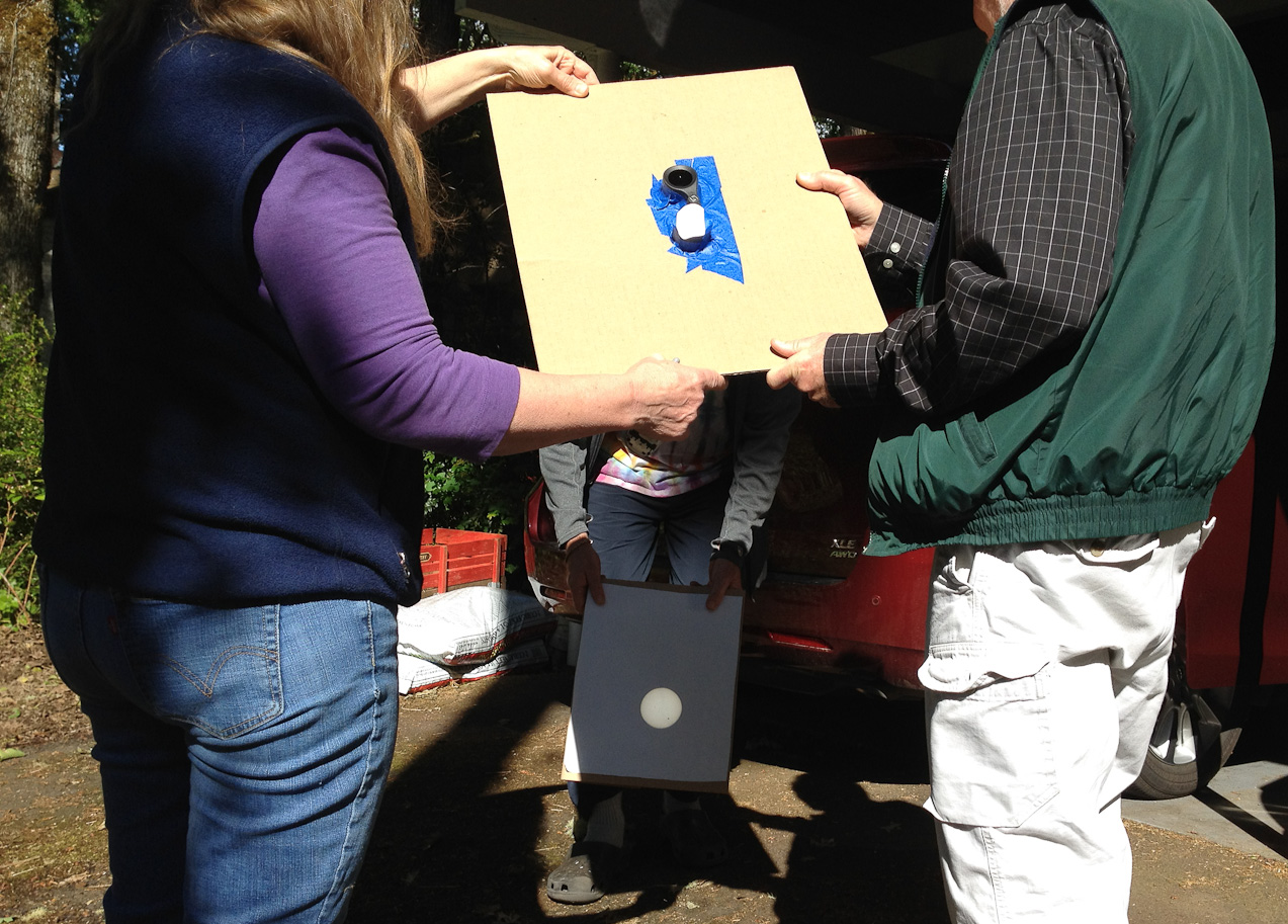  June 05, 2012 - 2012 solar transit of Venus via projection through binoculars