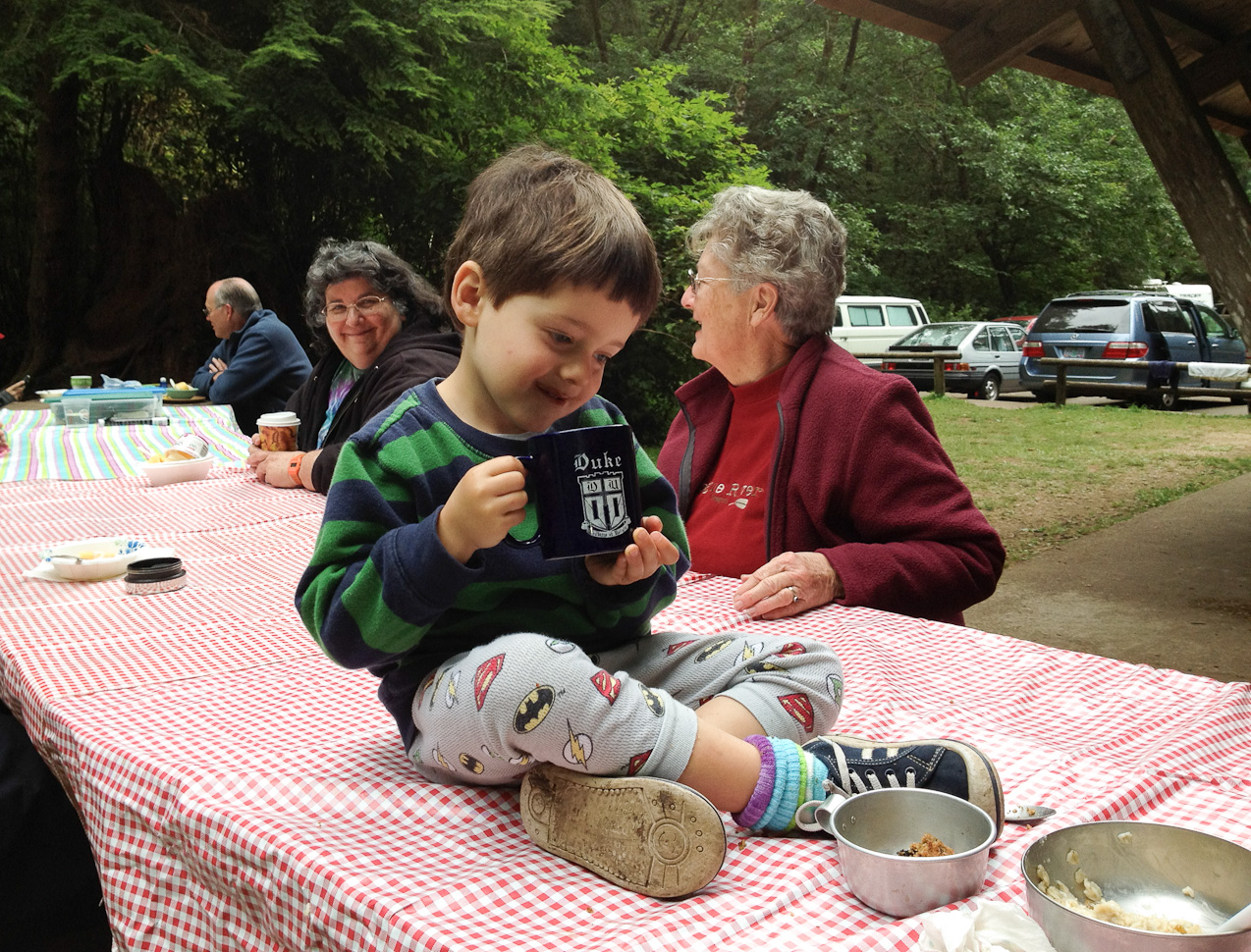  August 26, 2012 - Waking up on morning #2; more hot-cocoa... Yum.