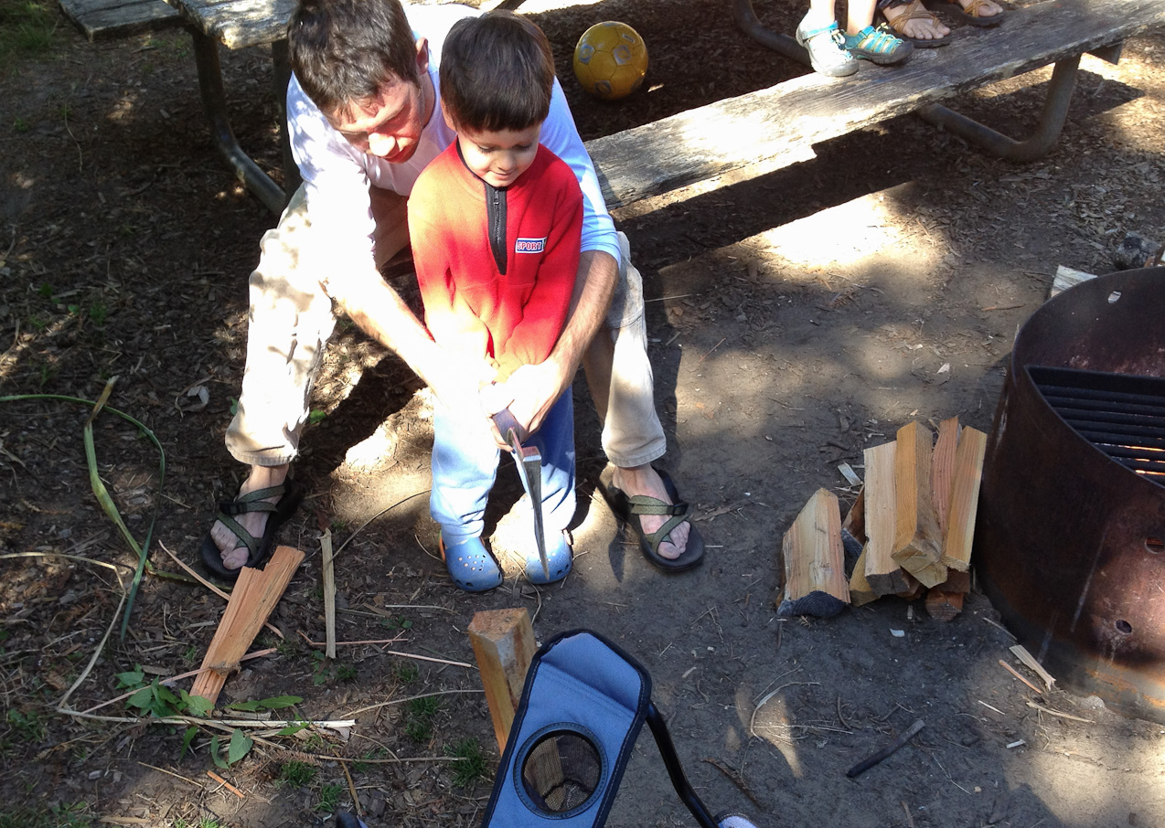  September 02, 2012 - Splitting wood