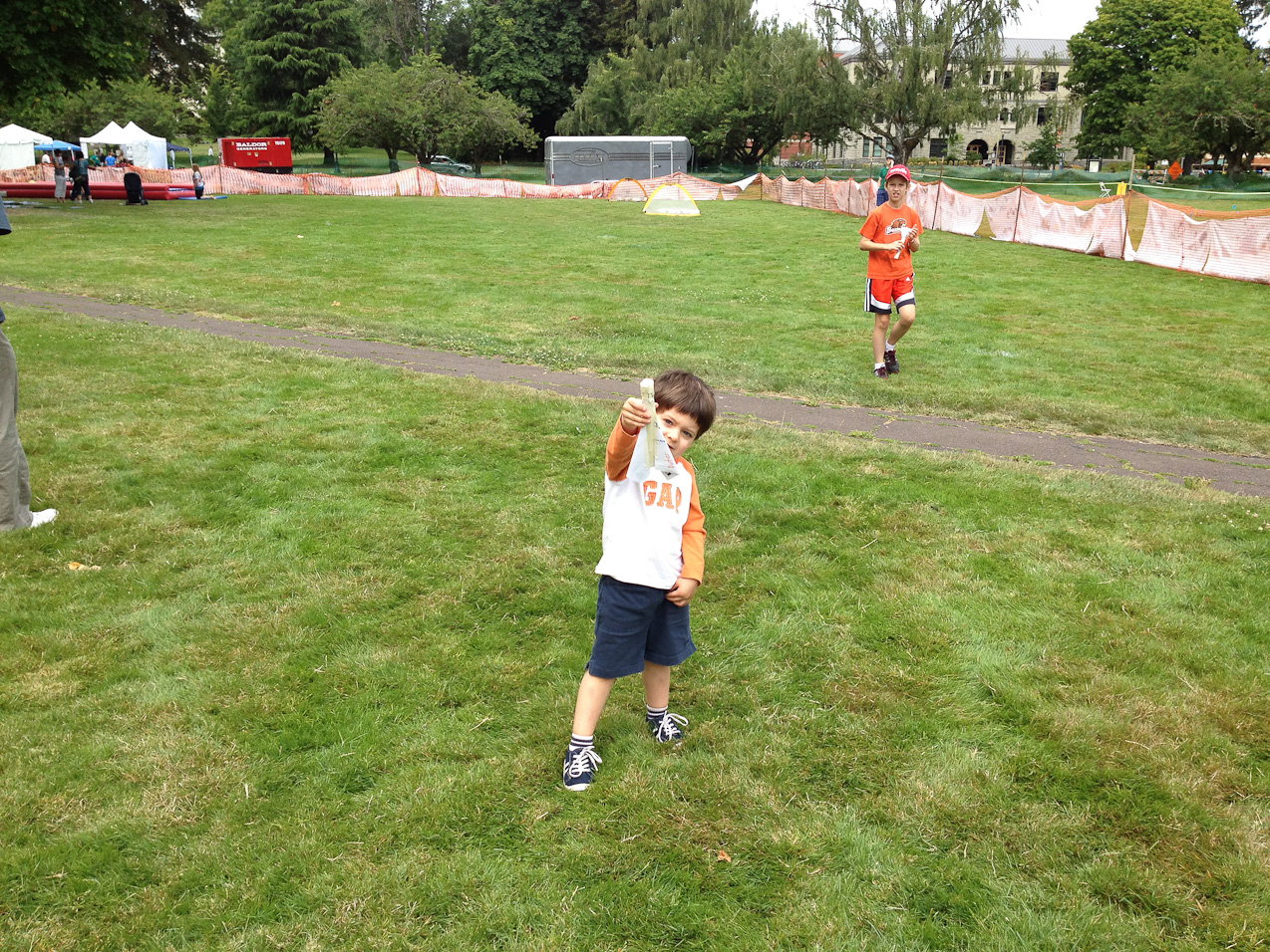  July 22, 2012 - Corvallis Da Vinci Days 2012 - make a paper rocket and see it blasted off via compressed air...