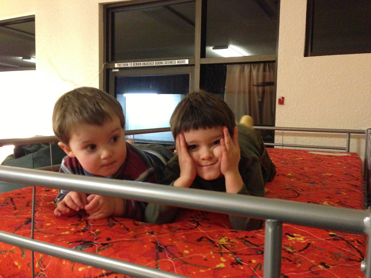  December 01, 2012 - Checking out bunkbeds