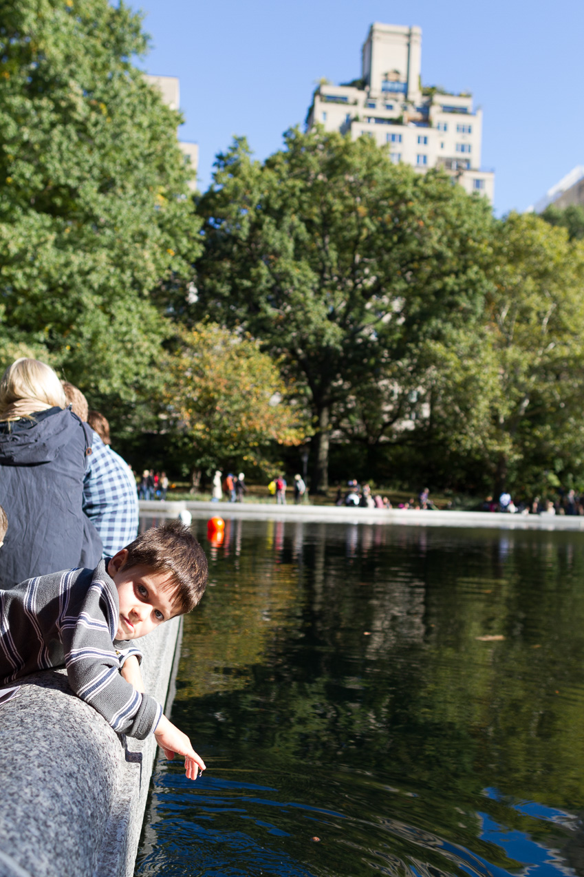  October 12, 2014 - Central Park distractions - good for seeing the sun and getting used to the city dynamics.